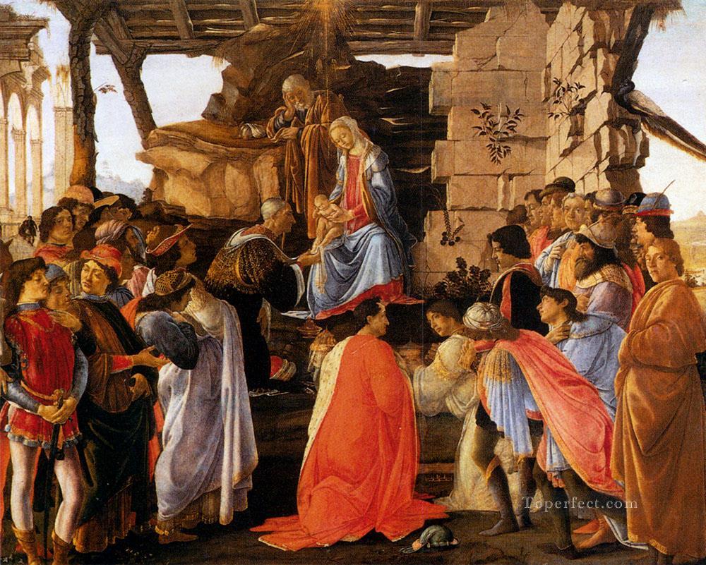 Sadro Adoración De Los Reyes Magos Sandro Botticelli Pintura al óleo
